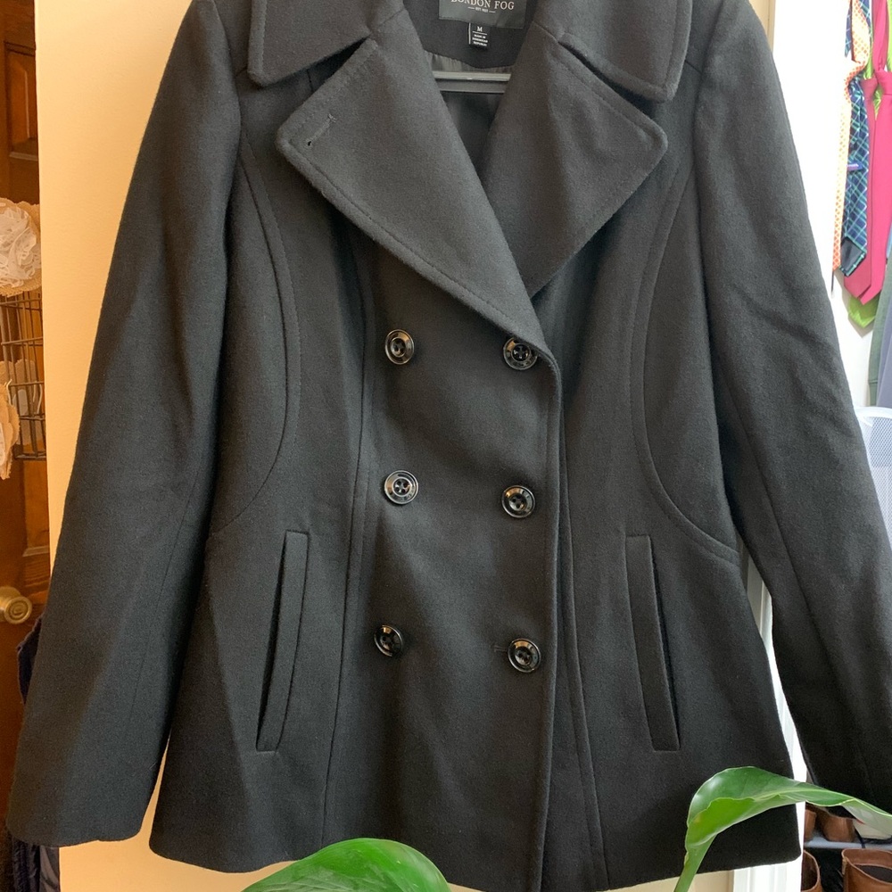 Ladies Black London Fog Coat
